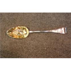 Une cuillère à fruits d'époque Guillaume IV en argent, poinçons de Londres, 1833, W.C. maître-orf...