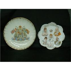 Un lot de 15 assiettes commémoratives se rapportant au roi Edward VII et à la reine Alexandra....