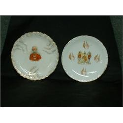 Un ensemble de 13 pièces commémoratives en porcelaine se rapportant à la guerre des boers....