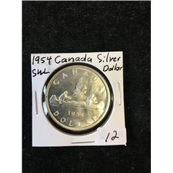 1954 (SWL) CANADASILVER DOLLAR