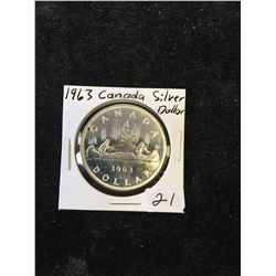 1963 CANADA SILVER DOLLAR!
