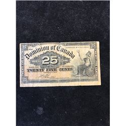 1900 DOMINION OF CANADA SHINPLASTER!