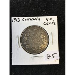 1913 CANADA 50 CENTS!