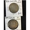 Image 1 : 1918 & 1919 CANADA 50 CENTS!