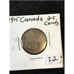 1915 KEY DATE CANADA 25 CENTS