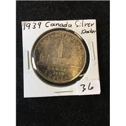 1939 CANADA SILVER DOLLAR!