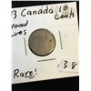 Image 1 : 1913 (BROAD LVES) CANADA 10 CENTS! RARE!!