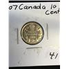 Image 1 : 1907 CANADA 10 CENTS! HIGH GRADE!