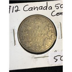1912 CANADA 50 CENTS!