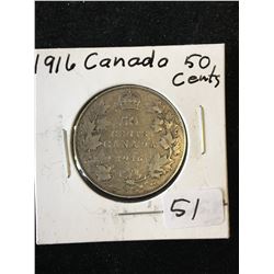 1916 CANADA 50 CENTS!