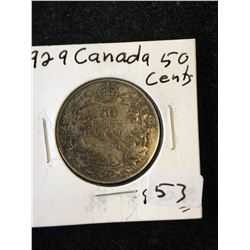 1929 CANADA 50 CENTS!