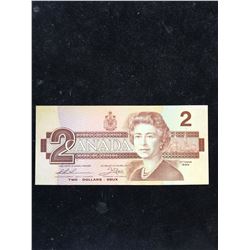 1986 BANK OF CANADA $2 RADAR NOTE!