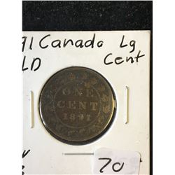 1891(LLLD) CANADA LARGE CENT!