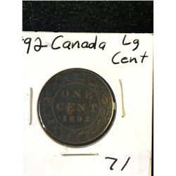 1892 CANADA LARGE CENT!