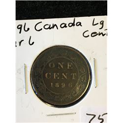 1896 (FAR 6) CANADA LARGE CENT!