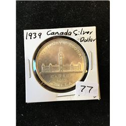 1939 CANADA SILVER DOLLAR!