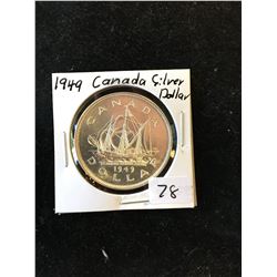 1949 CANADA SILVER DOLLAR!