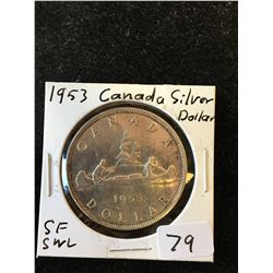 1953(SF,SWL) CANADA SILVER DOLLAR!