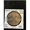 Image 1 : 1953(SF,SWL) CANADA SILVER DOLLAR!