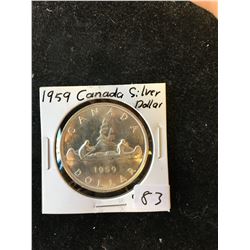 1959 CANADA SILVER DOLLAR!