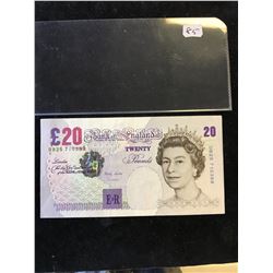 1999 BANK OF ENGLAND 20 POUND COMMEMORATIVE NOTE!