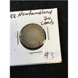 1888 NEWFOUNDLAND 20 CENTS!