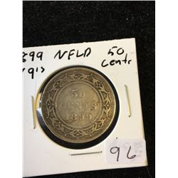 1899(N 9,s) NEWFOUNDLAND 50 CENTS!