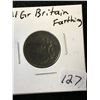 Image 1 : 1821 BRITAIN GEORGE IIII FARTHING!