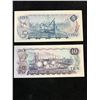 Image 2 : BANK OF CANADA MULTI-COLOUR ISSUE $5 AND $10 MATCHED LOW SERIAL NUMBER!