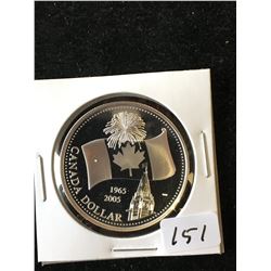 2005 CANADA PROOF SILVER DOLLAR!