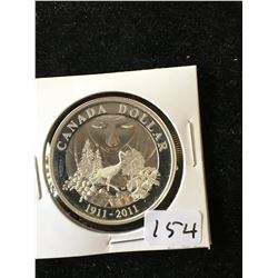 2011 CANADA PROOF SILVER DOLLAR! NO CASE!