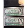 Image 1 : 1954 BANK OF CANADA $1 NOTES IN SEQUENCE!