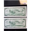 Image 2 : 1954 BANK OF CANADA $1 NOTES IN SEQUENCE!