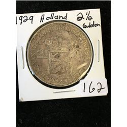 1929 NETHERLANDS 2 1/2 GULGEN!