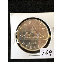 1935 (SWL) CANADA SILVER DOLLAR! RARE!