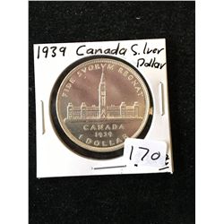 1939 CANADA SILVER DOLLAR!