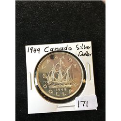 1949 CANADA SILVER DOLLAR!