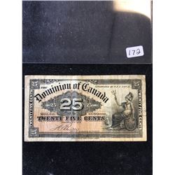 1900 DOMINION OF CANADA SHINPLASTER!