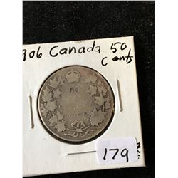 1906 CANADA 50 CENTS!
