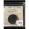 Image 1 : 1882H CANADA LARGE CENT! ICCS GRADED EF-45