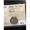 Image 1 : 1880H CANADA 10 CENTS! ICCS GRADED F-15!