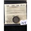 Image 1 : 1901 CANADA 10 CENTS! ICCS GRADED VF-20