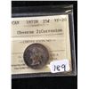 Image 1 : 1872H CANADA 25 CENTS! ICCS GRADED VF-20!