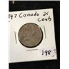 Image 1 : 1947 DOT CANADA 25 CENTS! RARE TYPE!