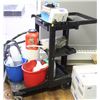 Image 1 : JANITORS CART WITH CONTENTS
