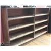 Image 1 : LARGE 8 SECTION WOOD BOOT SHELF