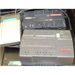 PAIR OF BATTERY BACKUPS  & A DLINK MODEM