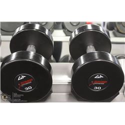 PAIR OF 30LB DUMBBELLS