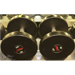 PAIR OF 35LB DUMBBELLS