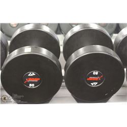 PAIR OF 50LB DUMBBELLS